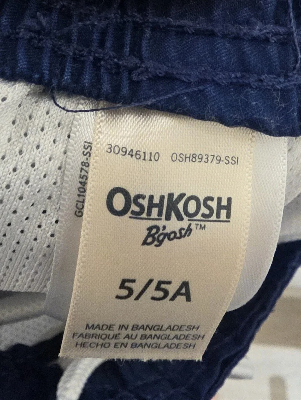 OshKosh B'gosh Navy Floral Swim Shorts with Drawstring